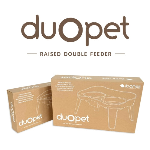 COMEDERO ELEVADO DOBLE ACERO INOXIDABLE