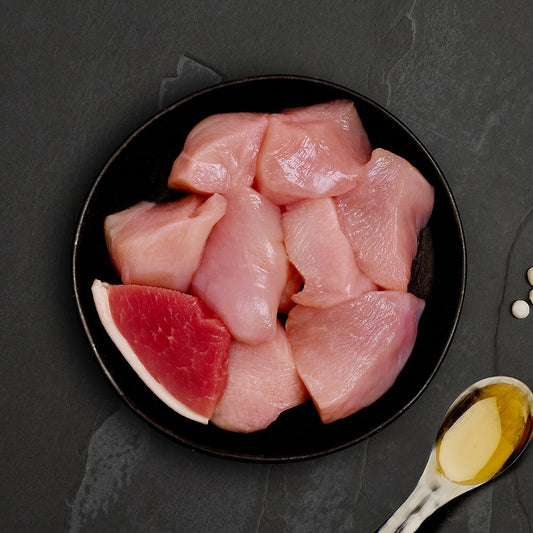 LATA DE POLLO CON JAMÓN 75 GRAMOS