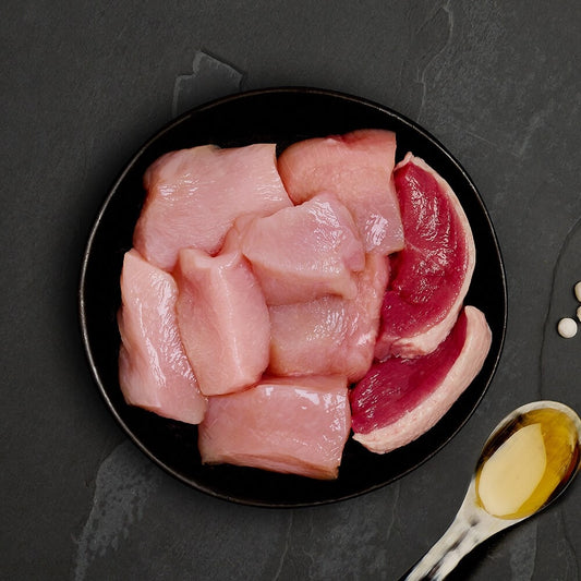 LATA DE POLLO CON PATO 75 GRAMOS