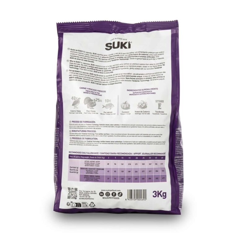 SUKI SEMIHÚMEDO DE CODORNIZ Y PAVO