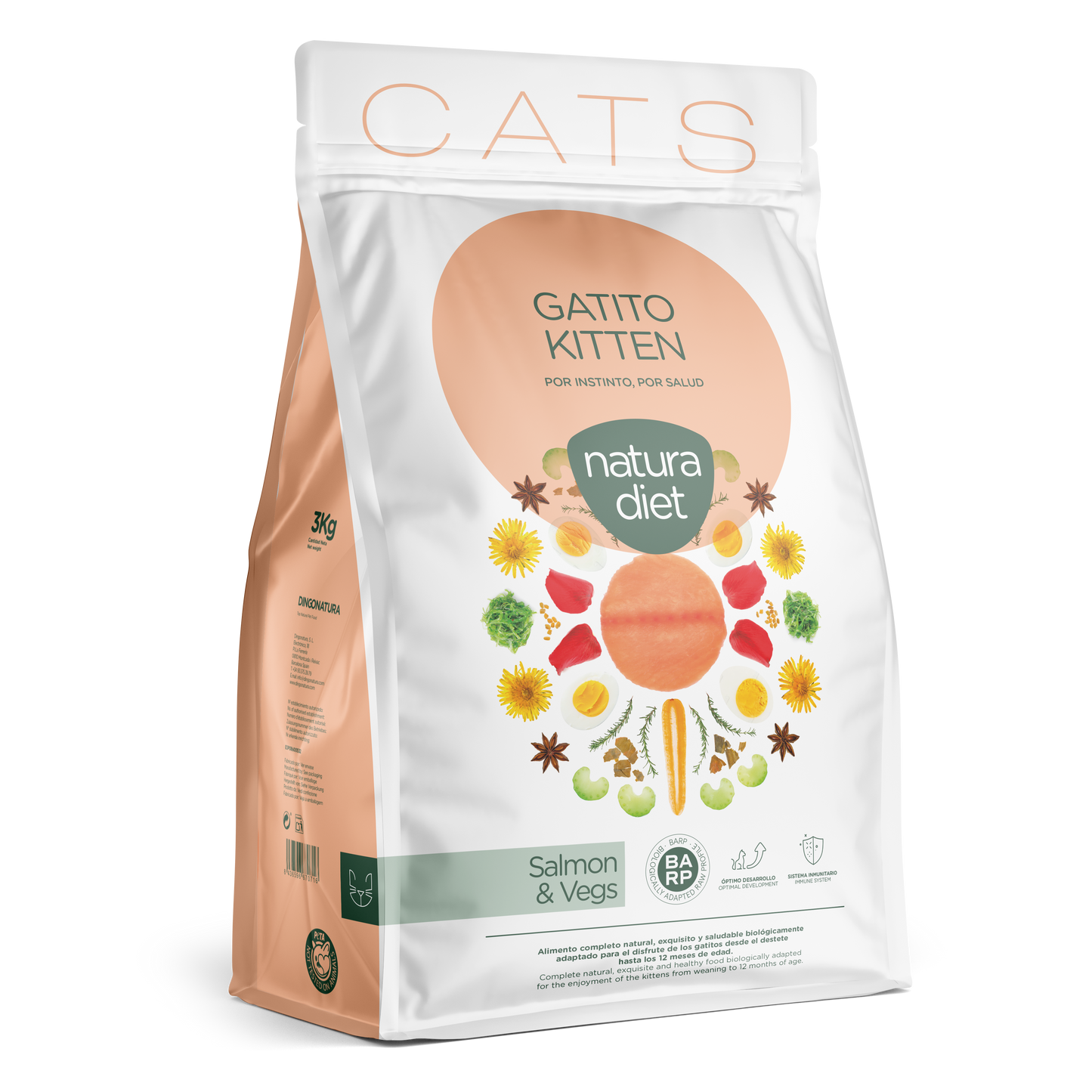 NATURA DIET KITTEN SALMON Y VEGETALES