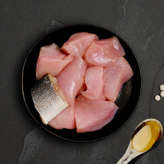 LATA DE POLLO CON LUBINA 75 GRAMOS