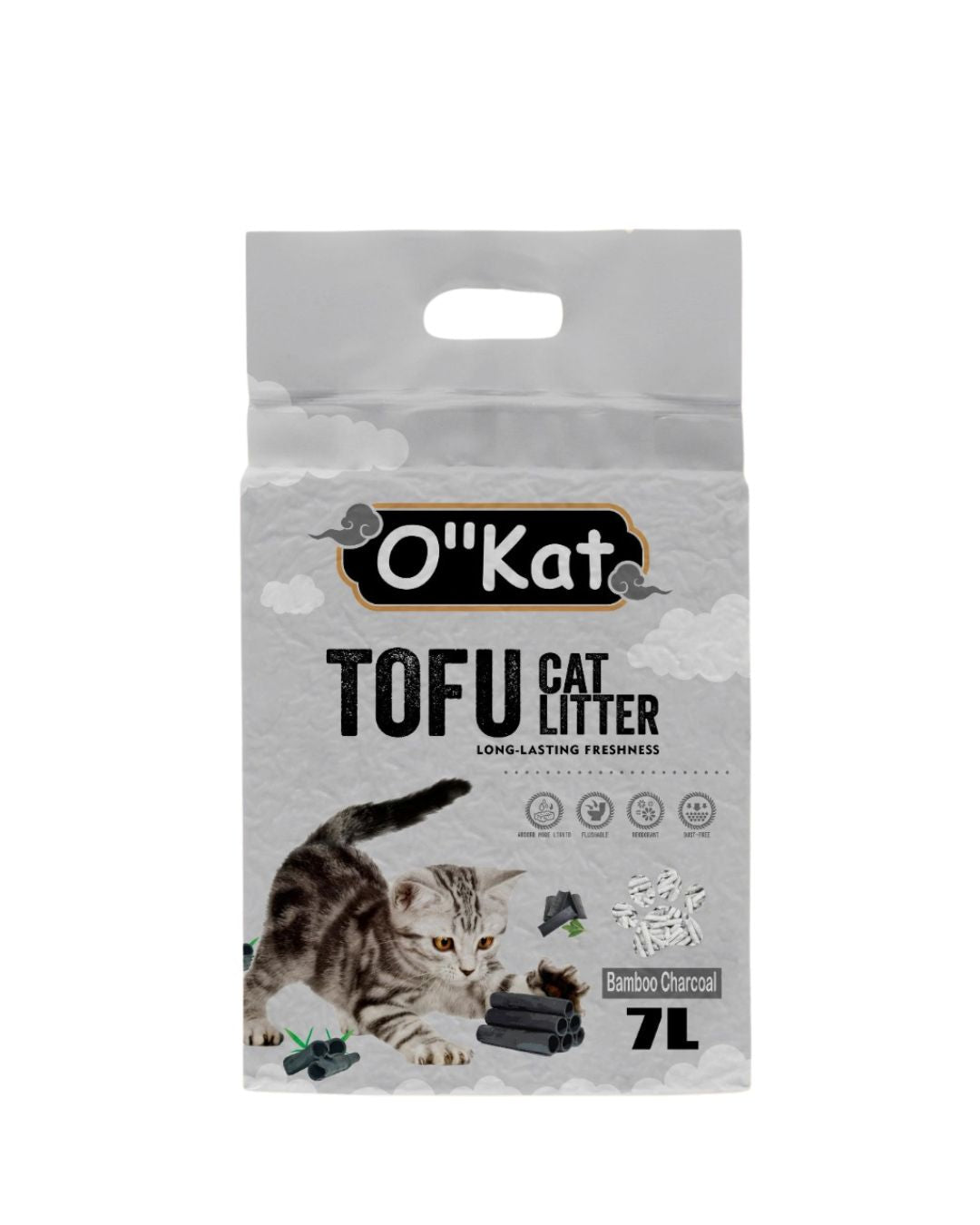 O KAT ARENA DE TOFU CARBÓN ACTIVO