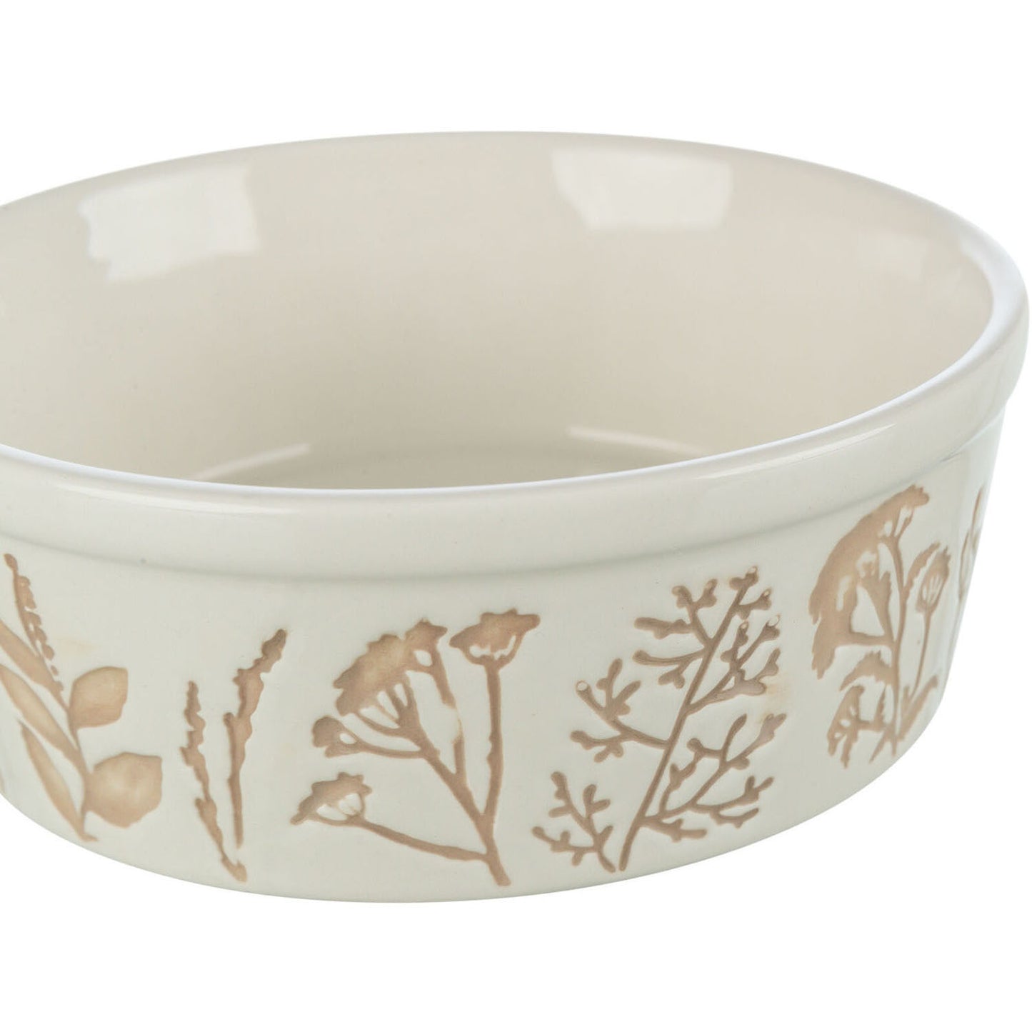 COMEDERO CERÁMICO NATURE BLANCO TAUPE