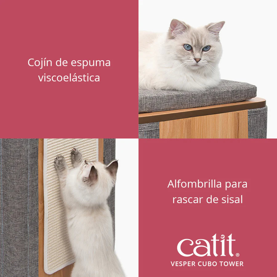 ÁRBOL RASCADOR PARA GATOS VESPER TOWER