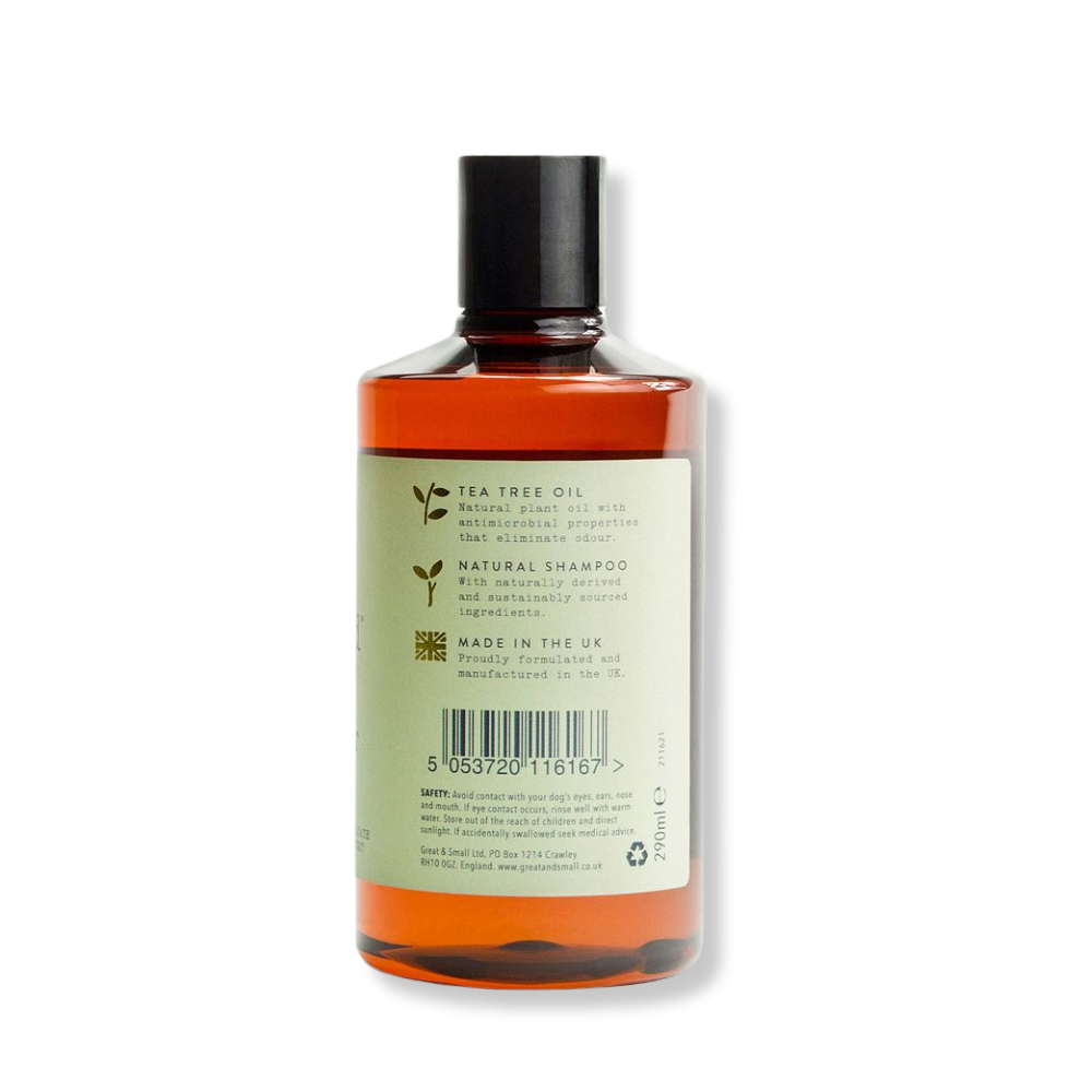 CHAMPÚ PARA PELAJE FRESCO CON ACEITE DE ÁRBOL DEL TÉ 290 ML