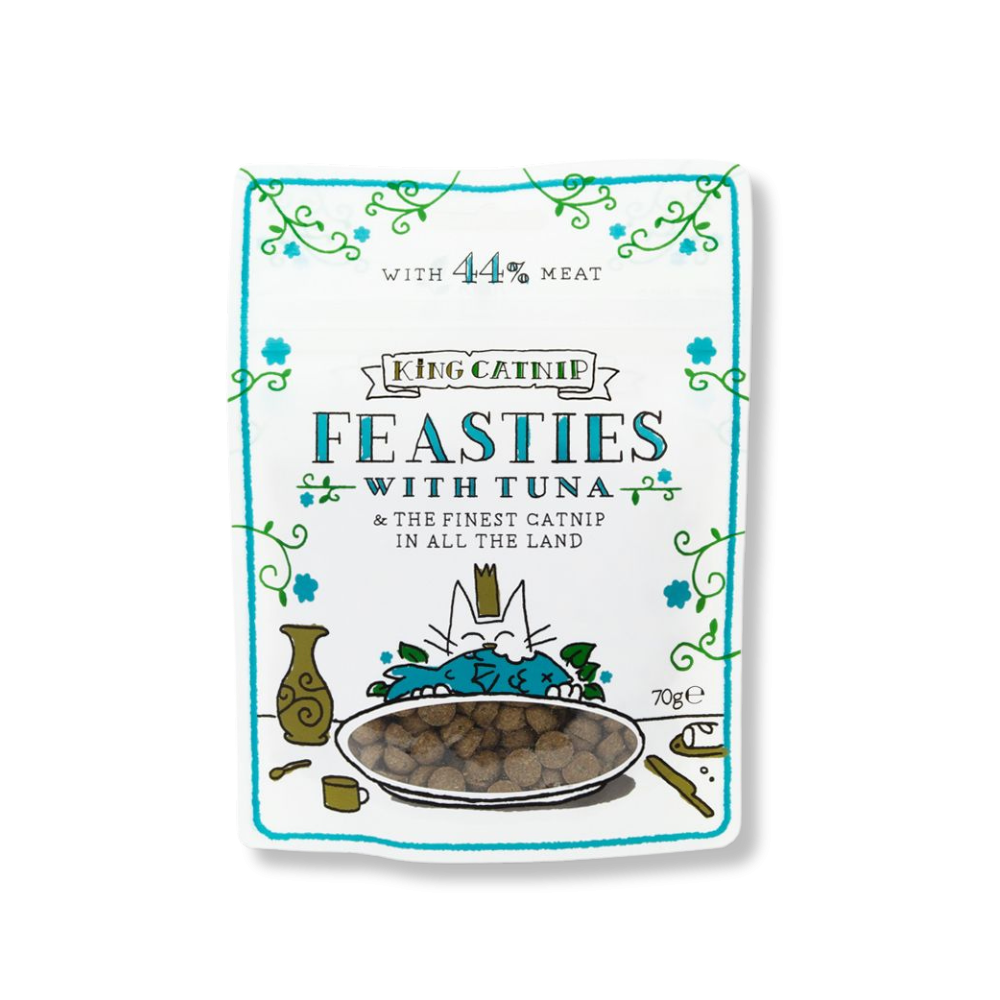 FEASTIES CON HIERBA GATERA 70 GRAMOS
