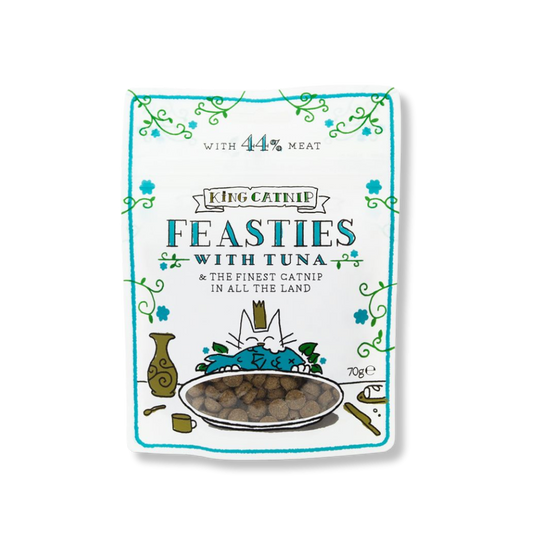 FEASTIES CON HIERBA GATERA 70 GRAMOS