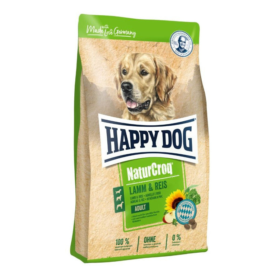 HAPPY DOG NATUR CROQ CORDERO Y ARROZ