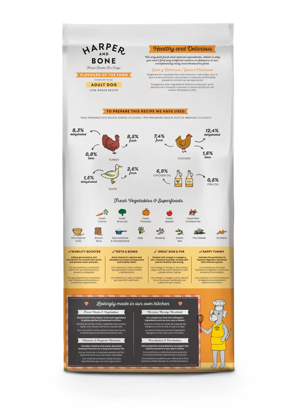 FLAVOURS OF THE FARM ADULT DOG