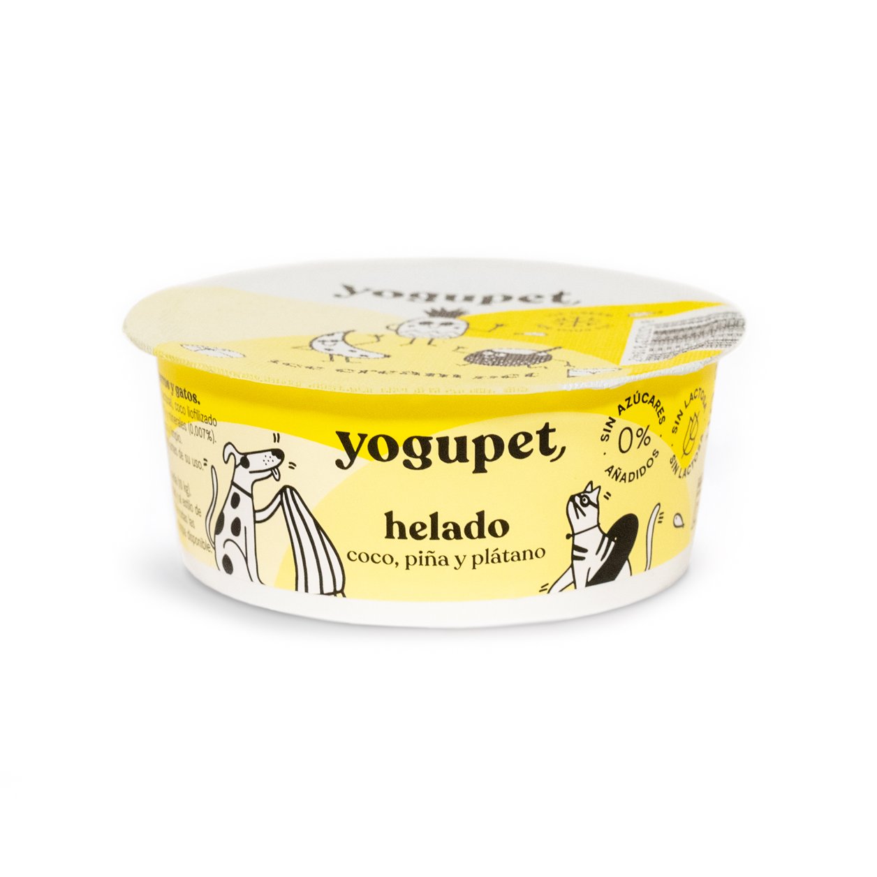 YOGUPET HELADO DE COCO, PIÑA Y PLÁTANO