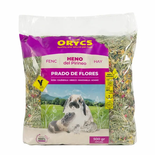 HENO DE PRADO CON FLORES 500 GRAMOS