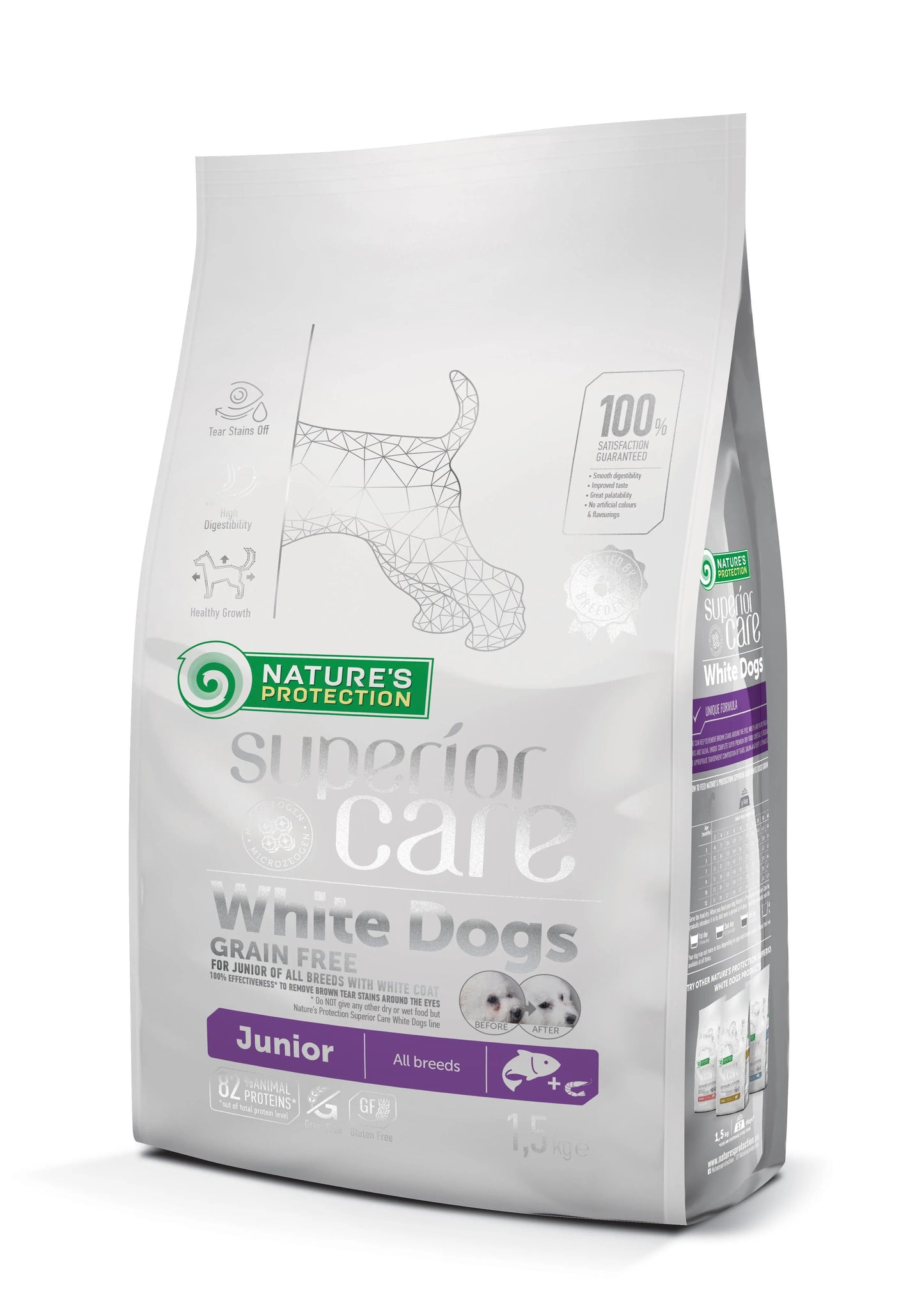 CACHORRO TODAS LAS RAZAS  SALMON WHITE COAT