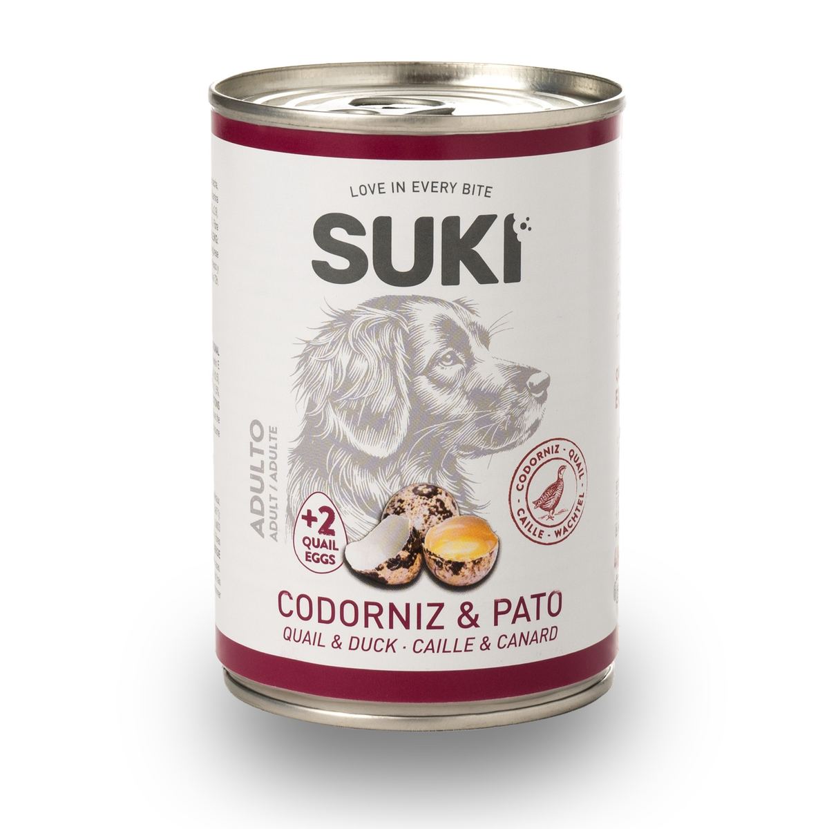 SUKI LATA DE CODORNIZ Y PATO 400 GRAMOS