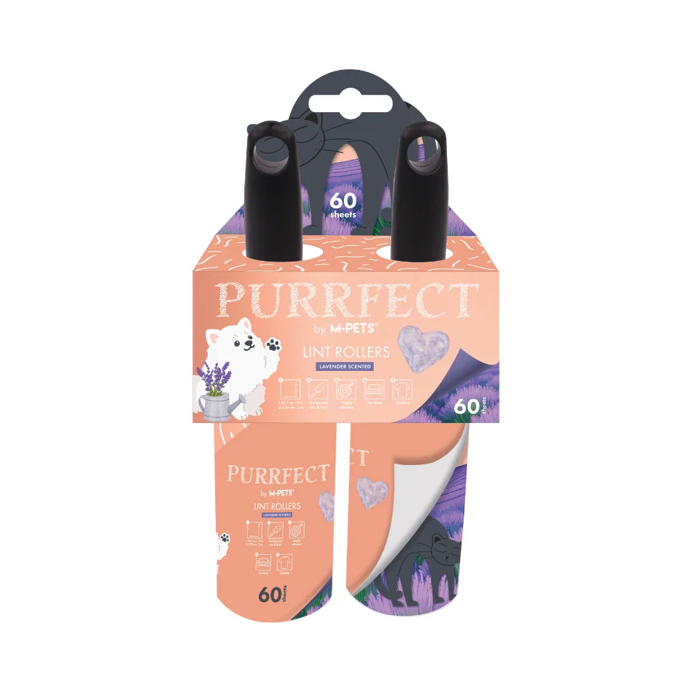 RODILLO QUITAPELUSAS DE LAVANDA 120 HOJAS PURRFECT
