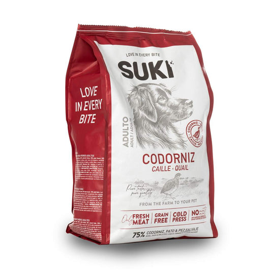 SUKI SEMIHÚMEDO DE CODORNIZ Y PATO 3 KG